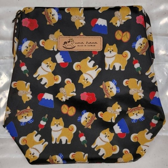 Waterproof Shiba Large Opening Makeup Cosmetic Bag - Picture 8 of 15